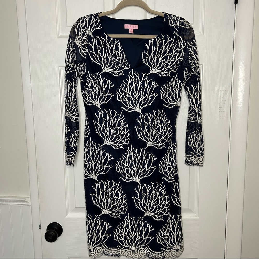 Lilly Pulitzer Wendy Dress Coral - Picture 2 of 13